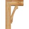 Ekena Millwork Imperial Block Rough Sawn Bracket w/ Offset Brace, Western Red Cedar, 8"W x 20"D x 32"H BKT0806X20X32IMP05RWR - alternate 2